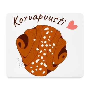 Rouleaux finlandais à la cannelle - Korvapuustit - Tapis de souris (format paysage) - blanc - Devant