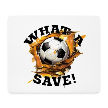 Balle de football - Quelle sauvegarde! - Tapis de souris (format paysage) - blanc - Devant