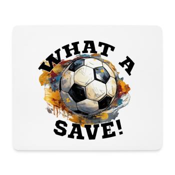 Ballon de football - Quelle économie ! - Tapis de souris (format paysage) - blanc - Devant
