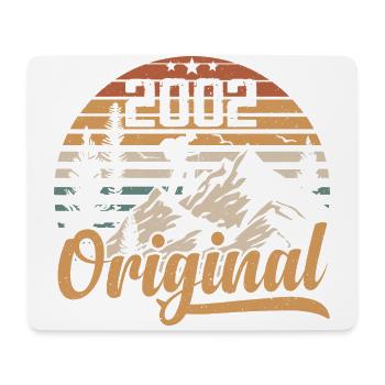 Original 2002 Retro 2002 Vintage 2002 Anniversary - Mouse Pad (horizontal) - white - Front