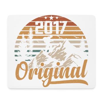 Original 2017 Retro 2017 Vintage 2017 Anniversary - Mouse Pad (horizontal) - white - Front