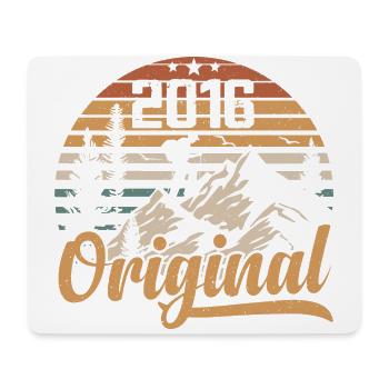 Original 2016 Retro 2016 Vintage 2016 Anniversary - Mouse Pad (horizontal) - white - Front