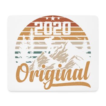 Original 2020 Retro 2020 Jahrgang 2020 Jubiläum - Mousepad (Querformat) - Weiß - Vorne