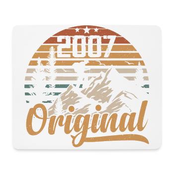 Original 2007 Retro 2007 Jahrgang 2007 Jubiläum - Mousepad (Querformat) - Weiß - Vorne