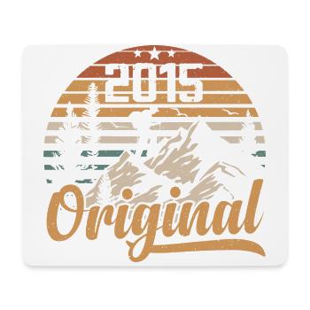 Original 2015 Retro 2015 Vintage 2015 Anniversaire - Tapis de souris (format paysage) - blanc - Devant