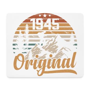 Original 1945 Retro 1945 Vintage 1945 Anniversary - Mouse Pad (horizontal) - white - Front