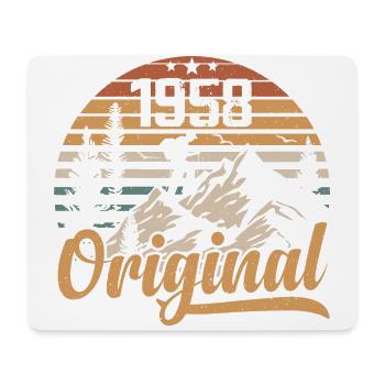 Original 1958 Retro 1958 Vintage 1958 Birthday - Mouse Pad (horizontal) - white - Front