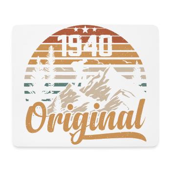 Original 1940er Retro 1940er Vintage 1940er Jahre Jubiläum - Mousepad (Querformat) - Weiß - Vorne