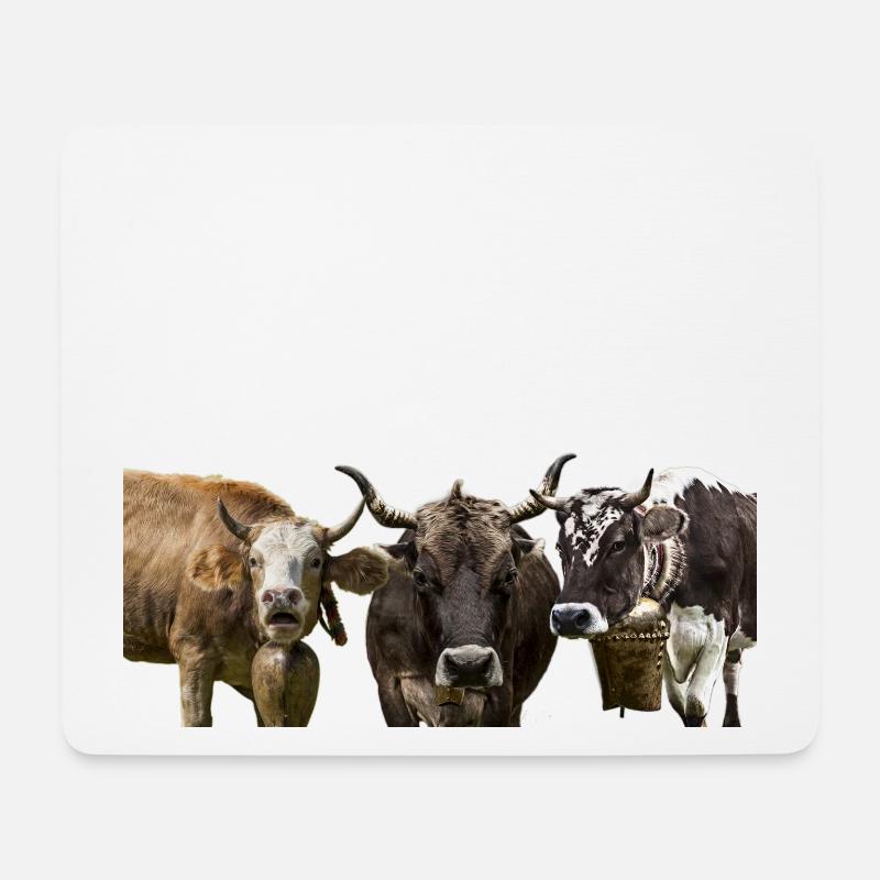 Die drei Allgäuer - Mousepad (Querformat) - Weiß