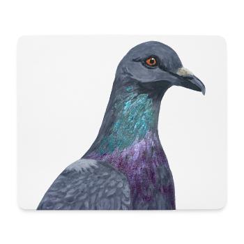 Taube - Mousepad (Querformat) - Weiß - Vorne