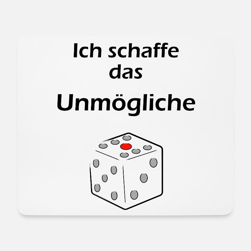 Ich schaffe das Unmögliche - Mousepad (Querformat) - Weiß