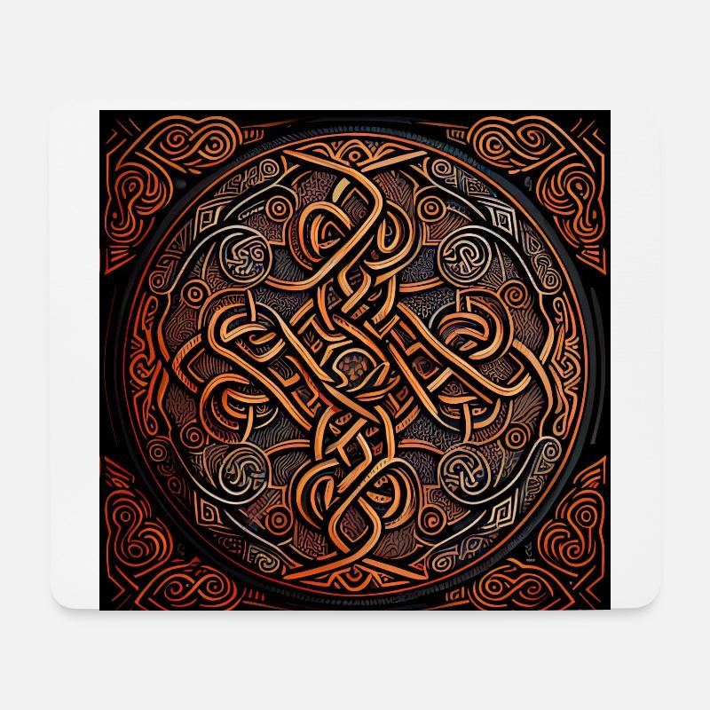 Nordische Wikinger-Mythologie - Mousepad (Querformat) - Weiß