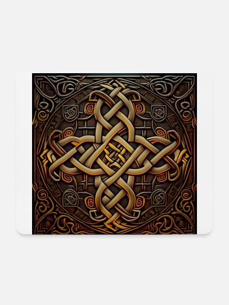 Nordische Wikinger-Mythologie - Mousepad (Querformat) - Weiß