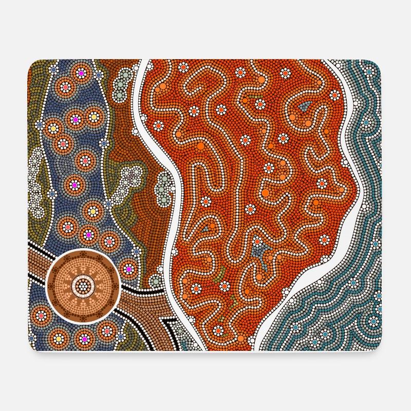 Salt flats - Mouse Pad (horizontal) - white