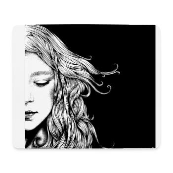 Träumend - Mousepad (Querformat) - Weiß - Vorne