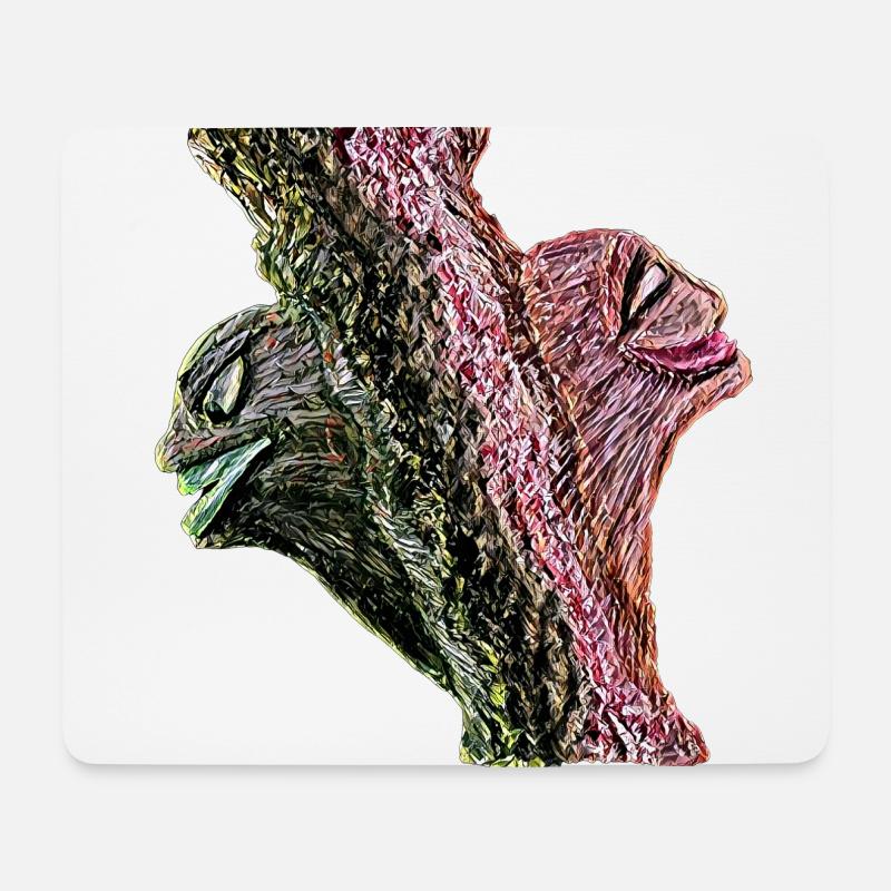 Dualität - Mousepad (Querformat) - Weiß