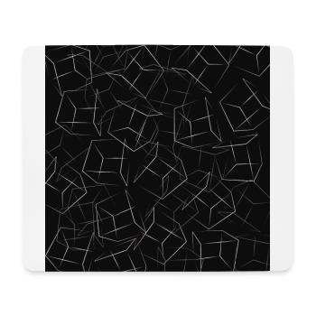 Math 3D Dice Pattern Jeu, Dés Amusez-vous - Tapis de souris (format paysage) - blanc - Devant