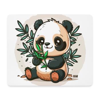 Bamboo-Loving Panda - Mouse Pad (horizontal) - white - Front