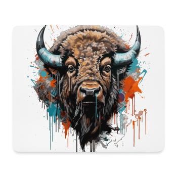 King of the Prairie - Street Art - Mouse Pad (horizontal) - white - Front