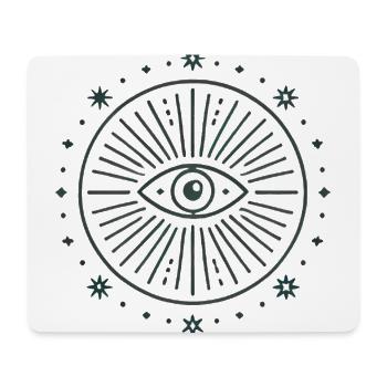 Inner Eye Radiance Graphic Badge - Mouse Pad (horizontal) - white - Front