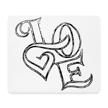 Love - Mouse Pad (horizontal) - white - Front