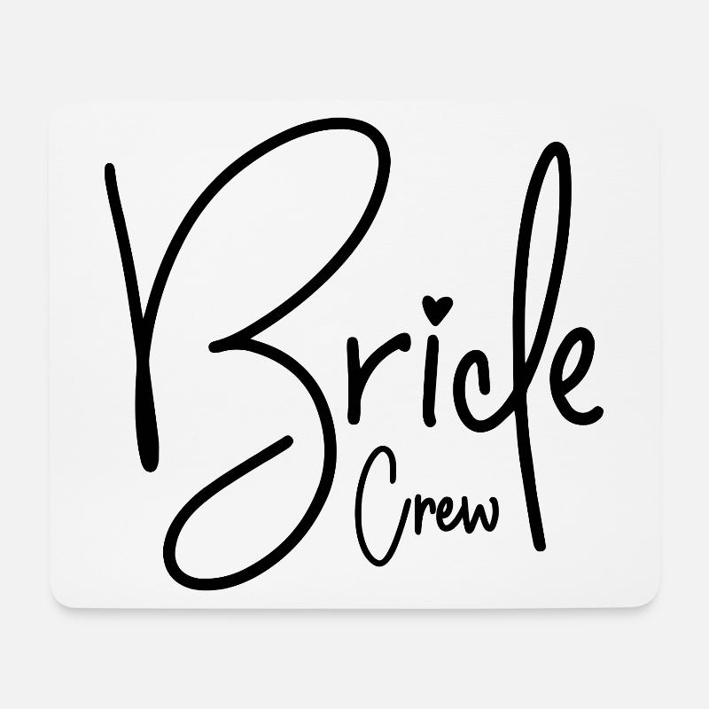 BRIDE CREW TEAM BRAUT JGA JUNGGESELLINNENABSCHIED - Mousepad (Querformat) - Weiß