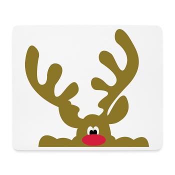 reindeer - Mouse Pad (horizontal) - white - Front