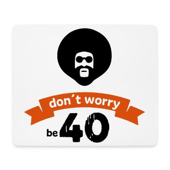 Geburtstag 40 - Mousepad (Querformat) - Weiß - Vorne