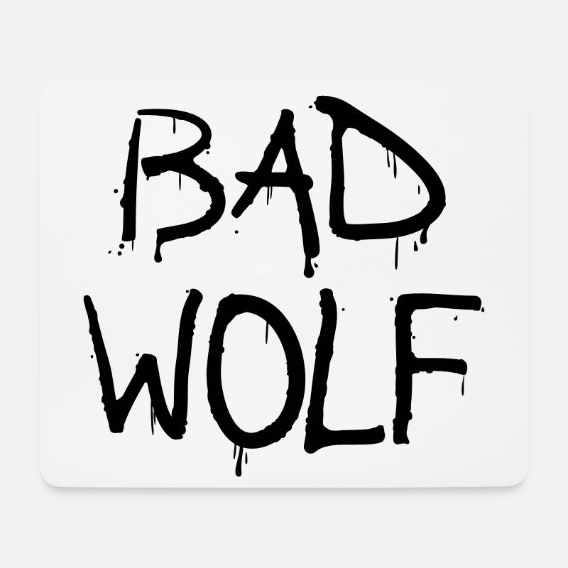 bad wolf - Mousepad (Querformat) - Weiß
