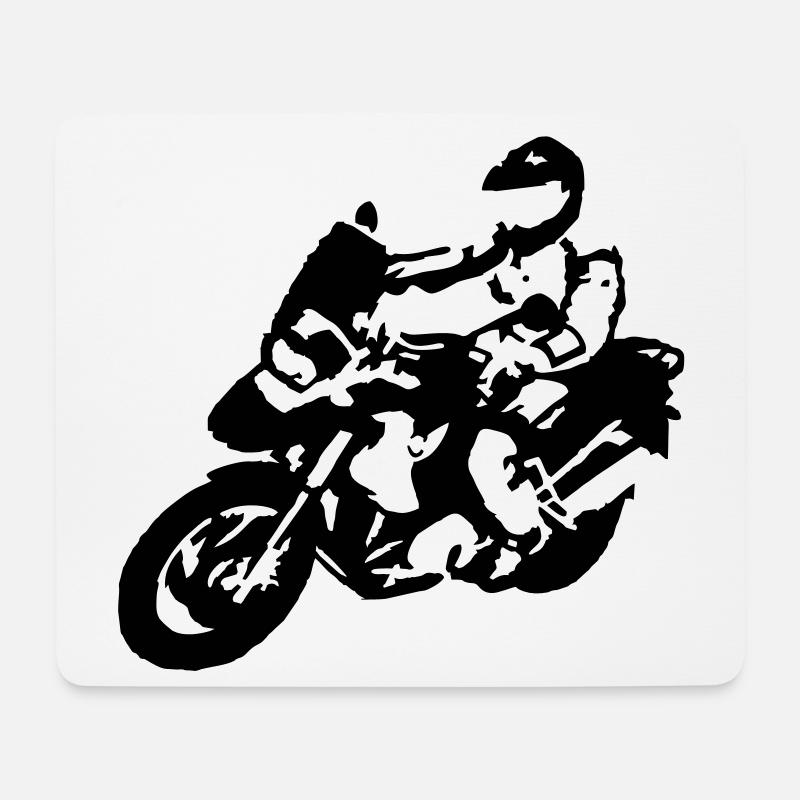 BIKER1200gsfahrer - Mousepad (Querformat) - Weiß