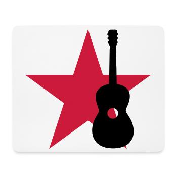 Guitarist / Gitarrist / Guitariste - Tapis de souris (format paysage) - blanc - Devant