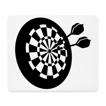 darts - Mousepad (Querformat) - Weiß - Vorne