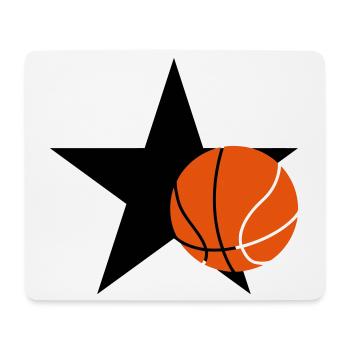 Basketball - Basket Ball - Game - Sport - Player - Mousepad (Querformat) - Weiß - Vorne
