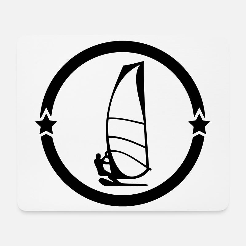 Windsurfen / Windsurfer / Windsurf / Windsurfing - Mousepad (Querformat) - Weiß