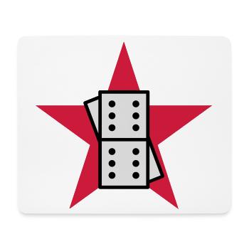 Domino / Dominoes / Game / Gamer / Puzzle - Mouse Pad (horizontal) - white - Front