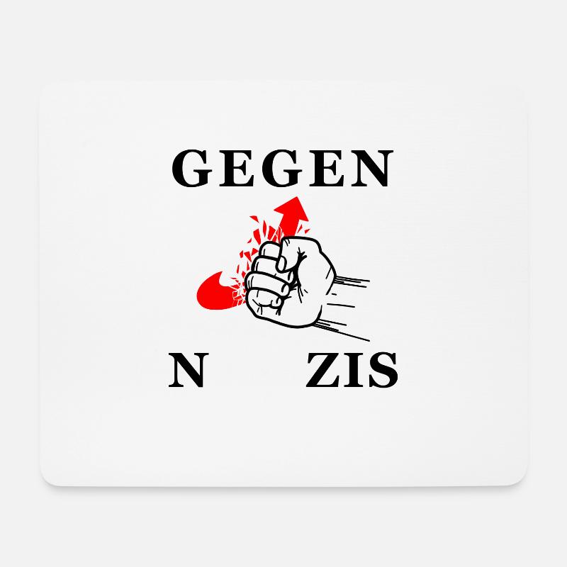 Gegen NAfDZIS - Mousepad (Querformat) - Weiß