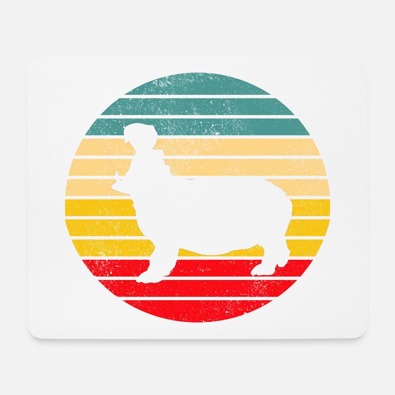 Nilpferd Flusspferd Hippo - Mousepad (Querformat) - Weiß