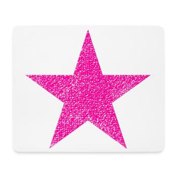 Pink Stern mit Textur - Mousepad (Querformat) - Weiß - Vorne