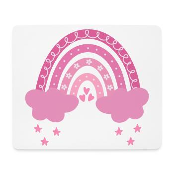 Boho Regenbogen - Mousepad (Querformat) - Weiß - Vorne
