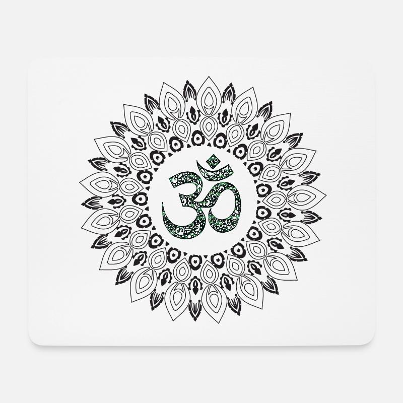 Yoga - Tapis de souris (format paysage) - blanc