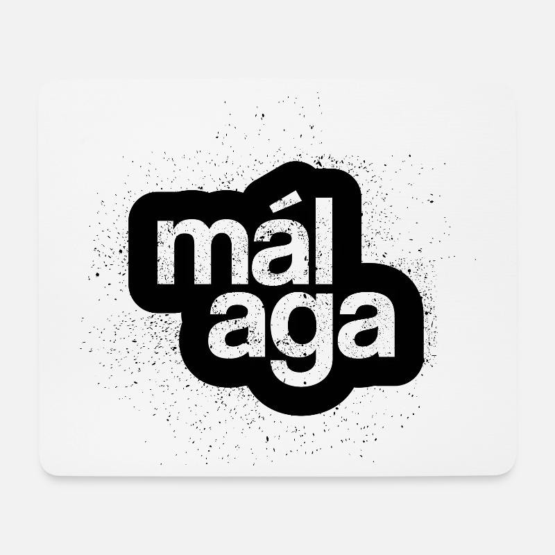Malaga - Mousepad (Querformat) - Weiß