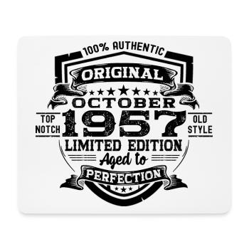 Original Oktober 1957 65. Geburtstag Geschenk Cool - Mousepad (Querformat) - Weiß - Vorne