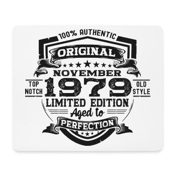 Original novembre 1979 Cadeau du 43e anniversaire - Tapis de souris (format paysage) - blanc - Devant
