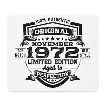 Original novembre 1972 Cadeau du 50e anniversaire - Tapis de souris (format paysage) - blanc - Devant