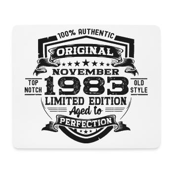 Original November 1983 39th Birthday Gift - Mouse Pad (horizontal) - white - Front