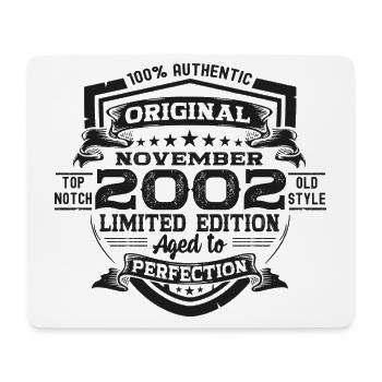 Original November 2002 20th Birthday Gift - Mouse Pad (horizontal) - white - Front