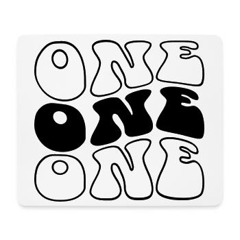 Ein 1. Geburtstag Kinder Jungen Mädchen 1 Jahr alt - Mousepad (Querformat) - Weiß - Vorne