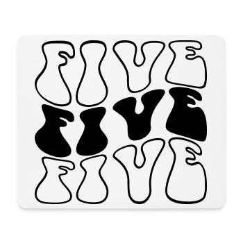 Five 5th Birthday Kids Boys Girls 5 Years Old - Mouse Pad (horizontal) - white - Front