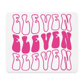 Eleven 11th Birthday For Girls 11 Years Old - Mouse Pad (horizontal) - white - Front