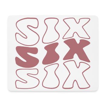 Six 6th Birthday Girls 6 Years Old - Mouse Pad (horizontal) - white - Front
